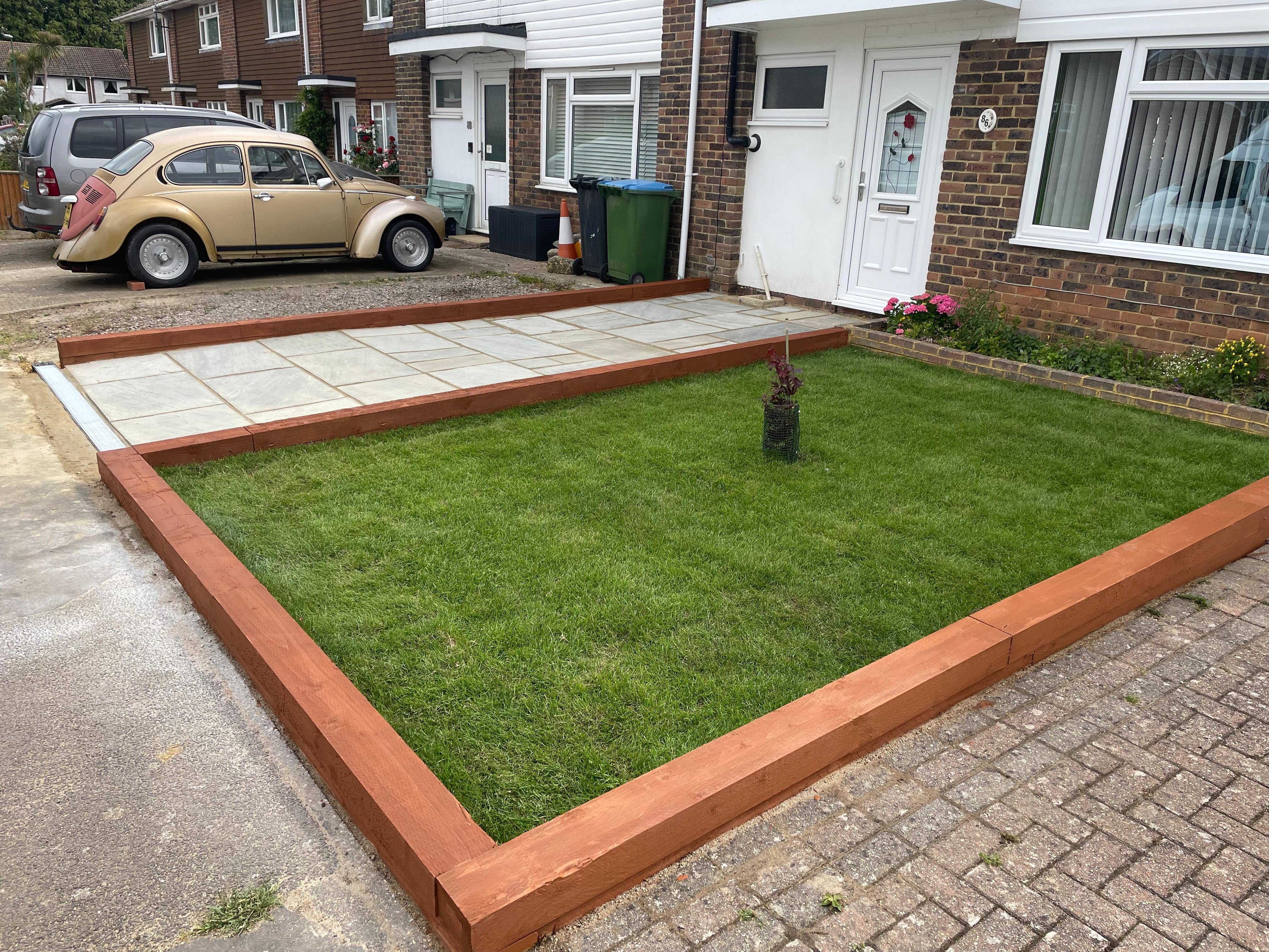 Hard landscaping and garden transformation in Sussex