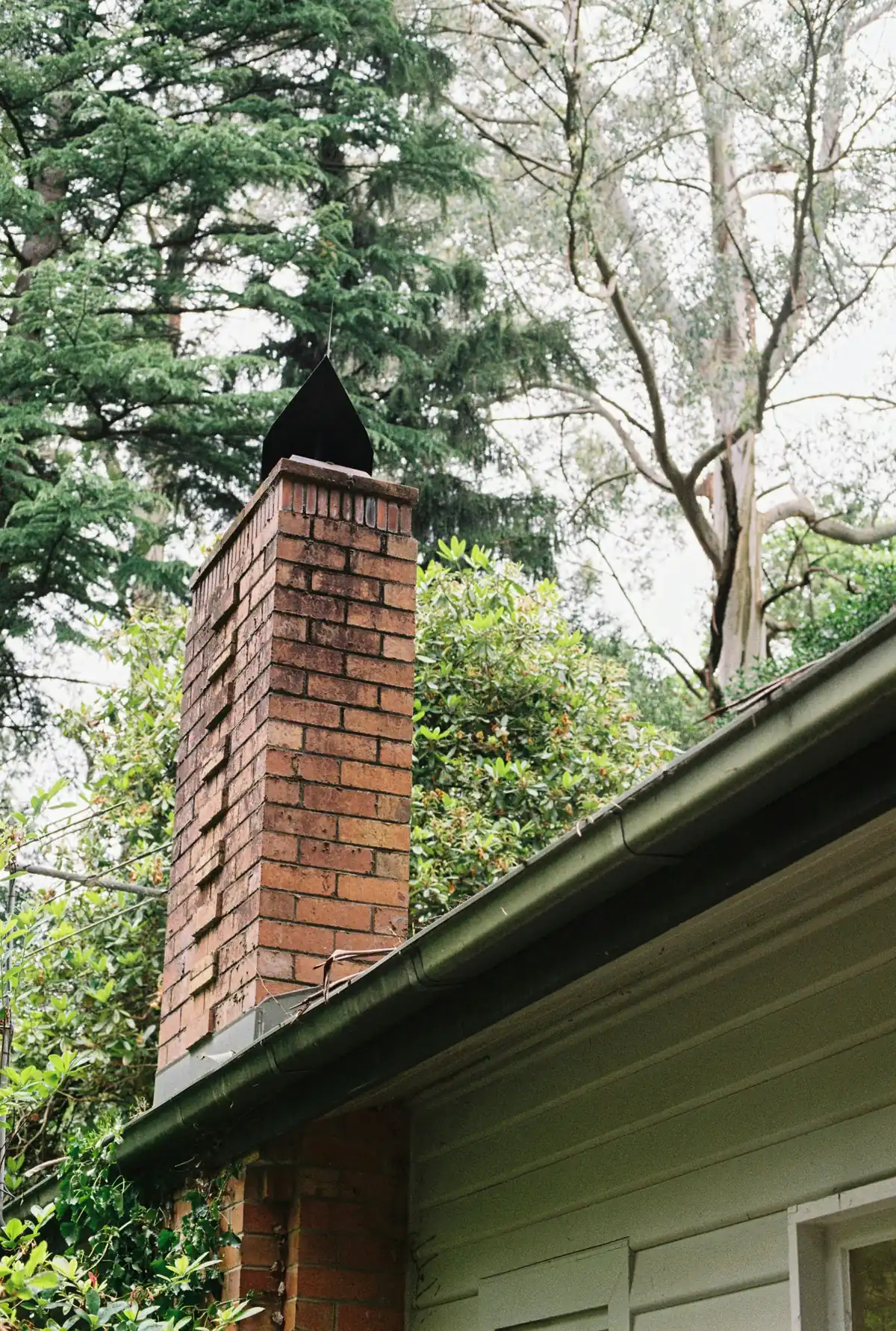 Guttering, fascia and chimney flashing on a Sussex property